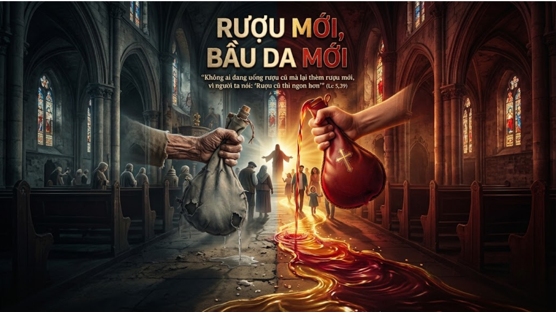 Rượu mới, bình da mới